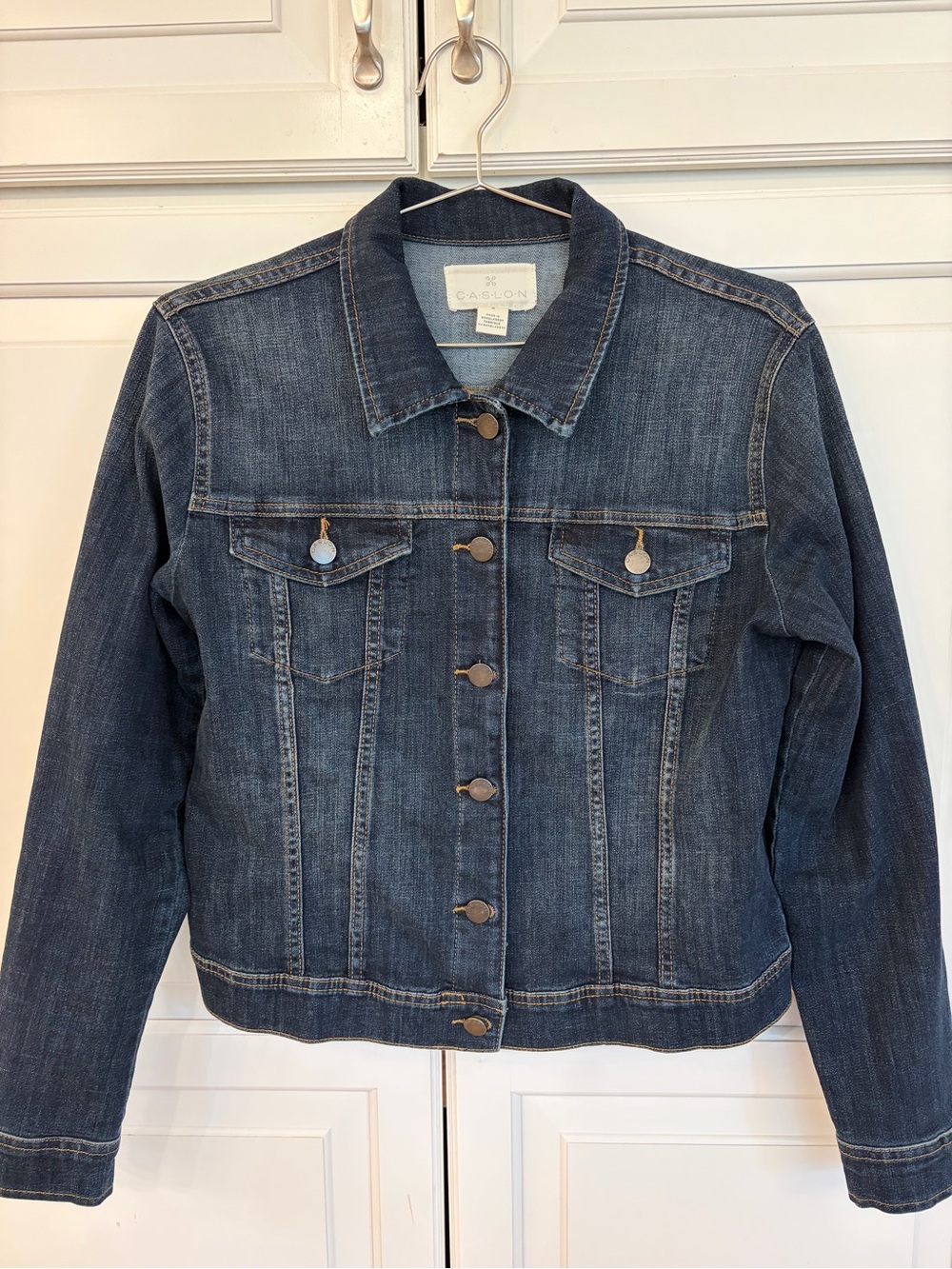 Caslon Indigo Blue Women's Classic Jean Jacket